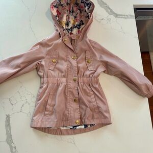 Limited Too Light Pink Hooded Raincoat